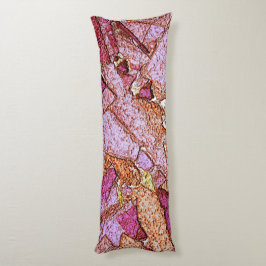 ピンク紫の絵を描火山石のデザイン ボディピロー