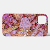 ピンク紫の絵を描火山石のデザイン Case-Mate iPhoneケース (裏面 (横))