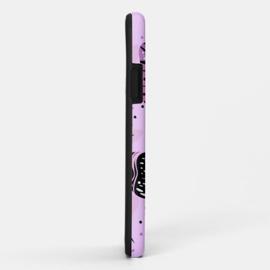 ピンク紫の蝶 Case-Mate iPhoneケース (裏面/右)