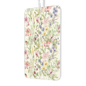 ピンク紫イエローワイルドフラワーフローラ カーエアーフレッシュナー (左)