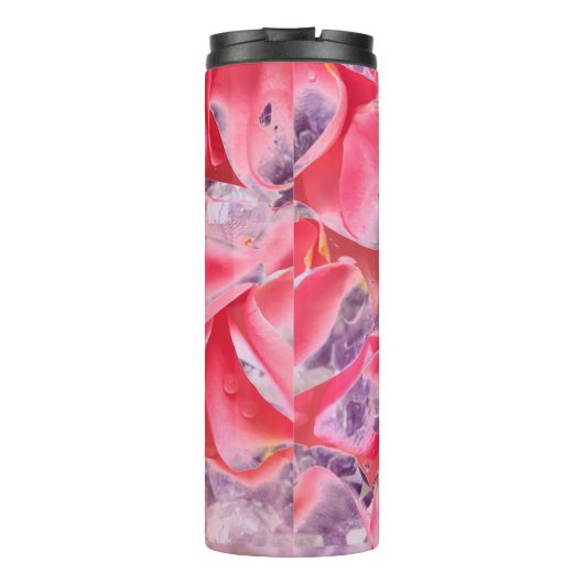 ピンク紫エレガント可愛ガーリーいモノグラムモダン タンブラー (裏面)