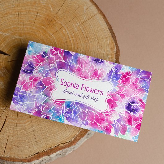 ピンク紫ティール（緑がかった色）色彩の鮮やか手色フローラ