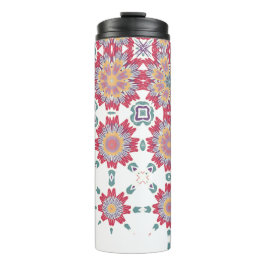 ピンク紫ホワイトウォーター色の花 タンブラー