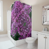 ピンク紫色のライラック |ロマンチックなピンクのフローラ写真 シャワーカーテン (インサイチュ)