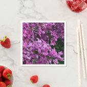 ピンク紫色のライラック |ロマンチックなピンクのフローラ写真 スタンダードカクテルナプキン (インサイチュ)