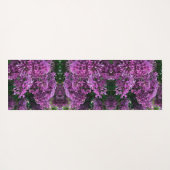 ピンク紫色のライラック |ロマンチックなピンクのフローラ写真 ヨガマット (裏面(横))