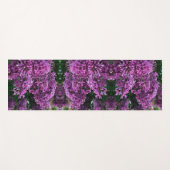 ピンク紫色のライラック |ロマンチックなピンクのフローラ写真 ヨガマット (正面(横))