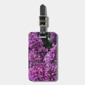 ピンク紫色のライラック |ロマンチックなピンクのフローラ写真 ラゲッジタグ (正面縦)