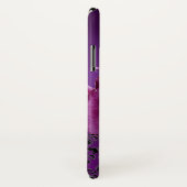 ピンク紫色の渦巻き旋回、果実フローラダマスクモノグラム Case-Mate iPhoneケース (裏面/右)