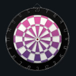 ピンク紫色の白黒 ダーツボード<br><div class="desc">ピンクパープルブラックとホワイトダーツボード</div>