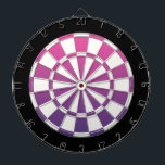 ピンク紫色の白黒 ダーツボード<br><div class="desc">ピンクパープルブラックとホワイトダーツボード</div>