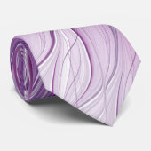 ピンク紫色の花の情熱抽象芸術フラクタルアート ネクタイ (ロール)