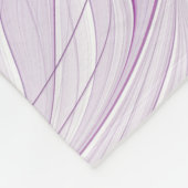 ピンク紫色の花の情熱抽象芸術フラクタルアート フリースブランケット (角)