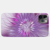 ピンク紫色の花の情熱抽象芸術フラクタルアート Case-Mate iPhoneケース (裏面(横))