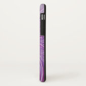 ピンク紫色の花の情熱抽象芸術フラクタルアート Case-Mate iPhoneケース (裏面/左)