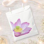 ピンク紫色の花好みバッグ フェイバーバッグ (クリップ留めされた状態)