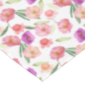 ピンク紫色の花 テーブルクロス (アングル)