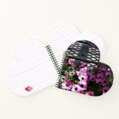 ピンク紫色の花 ノートブック (内部)