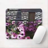 ピンク紫色の花 マウスパッド (マウス)