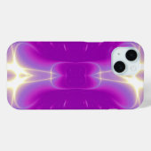 ピンク紫色バイオレットフラクタル光波 Case-Mate iPhoneケース (裏面 (横))