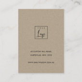 ピンク紫葉モノグラムネックレス表示ロゴ 名刺 (裏面)