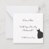 ピンク結婚かわいい ノートカード (裏面)