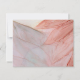 ピンク結婚とラベンダーで愛らしい サンキューカード