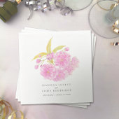 ピンク結婚のさくらんぼ紙ナプキン スタンダードカクテルナプキン