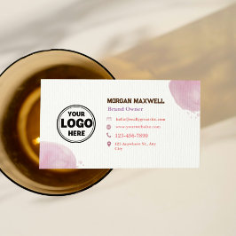 ピンク結婚のオーガナイザーQRコード名刺 名刺