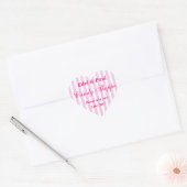 ピンク結婚のキャンディーショップシール ハートシール (封筒)