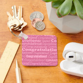 ピンク結婚のキーチェーンのお祝い キーホルダー