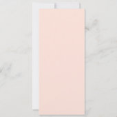 ピンク結婚のケーキのメニューまたはスケジュール 招待状 (裏面)