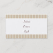 ピンク結婚のケーキメーカーの名刺 名刺 (裏面)