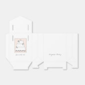 ピンク結婚のケーキ披露宴お願い箱 フェイバーボックス (折り畳みなし)