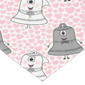 ピンク結婚のハートの鐘，ミュージシャン ショートテーブルランナー (コーナー)