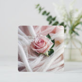 ピンク結婚のバラ誓の更新 招待状 (スタンド正面)