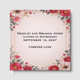 ピンク結婚のフローラ ゲストブック