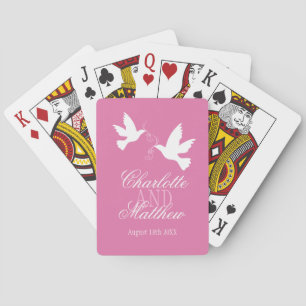 ピンク結婚の名のカー遊ド2枚 トランプ
