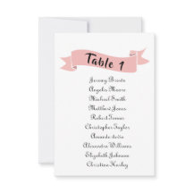 ピンク結婚の座席表。
