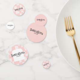 ピンク結婚の正方形 コンフェッティ