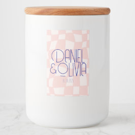 ピンク結婚の正方形 フードラベル