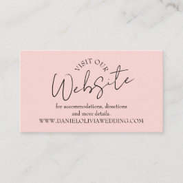 ピンク結婚の正方形 名刺