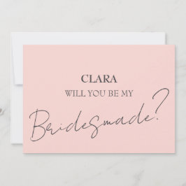 ピンク結婚の正方形 招待状