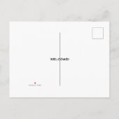 ピンク結婚の花エレガント花の花d インビテーションポストカード (裏面)