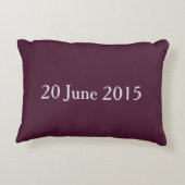 ピンク結婚の花枕 アクセントクッション (裏面)