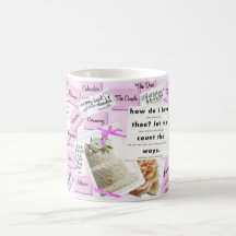 ピンク結婚ズコーヒーカップマグ