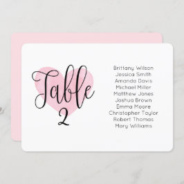 ピンク結婚ハートの座席表。景観計画 招待状
