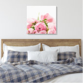 ピンク結婚バラ キャンバスプリント (インサイチュ (寝室))