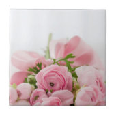 ピンク結婚バラ タイル (正面)