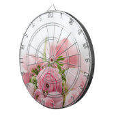ピンク結婚バラ ダーツボード (正面右)